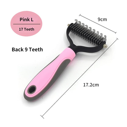 Professional Pet Deshedding Brush Dog Hair Remover Pet Fur Knot Cutter Puppy