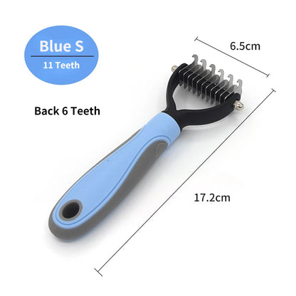 Professional Pet Deshedding Brush Dog Hair Remover Pet Fur Knot Cutter Puppy