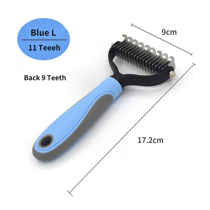 Professional Pet Deshedding Brush Dog Hair Remover Pet Fur Knot Cutter Puppy